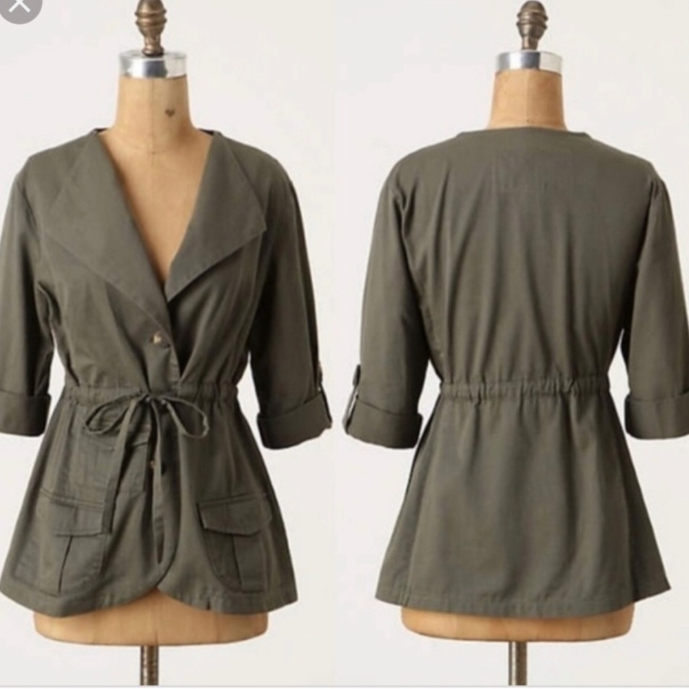Tabitha Anthropologie army utility jacket C3